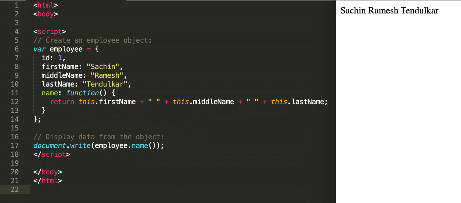 What is THIS keyword in JavaScript and How to use it with Examples?